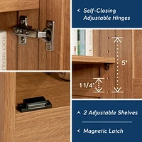 Sauder Sauder Select Storage Pantry, Highland Oak, 419983