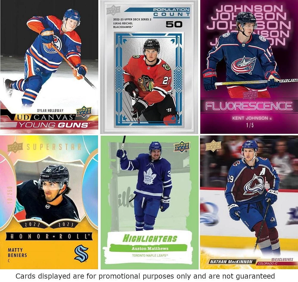 2022-23 Upper Deck Series 2 NHL Hockey Trading Cards Tin