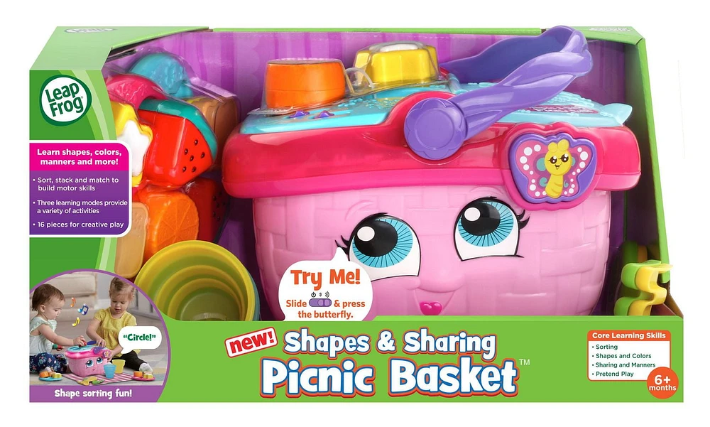 LeapFrog Shapes & Sharing Picnic Basket™ - English Version, 6 months to 3 years