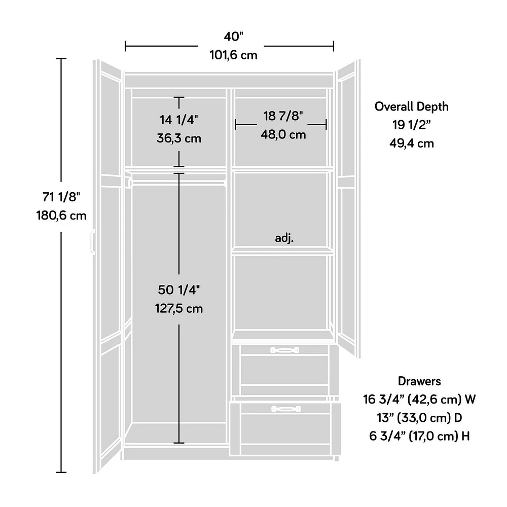 Sauder® Select Storage Cabinet, Cinnamon Cherry, 420055