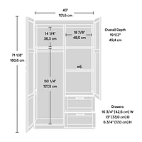 Sauder® Select Storage Cabinet, Cinnamon Cherry, 420055