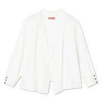 Veste courte en tricot avec manches aux coudes Iyla Plus pour femmes