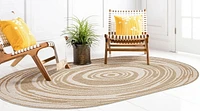 ECARPET Jute Style Area Rug for Bedroom, Living Room