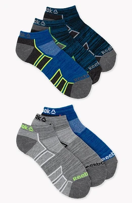 Reebok Boys 6pk Low Cut, Sizes M-L