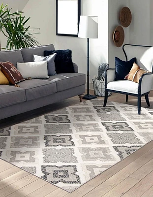 ECARPET Jute Style Area Rug for Bedroom, Living Room