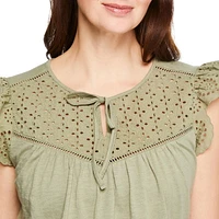 Iyla Women's Flutter Sleeve Top