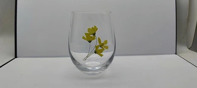 WINE GLASS FLORAL