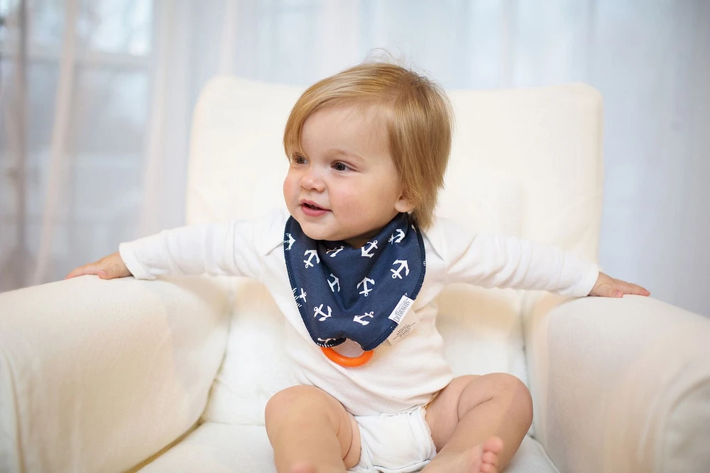 Dr. Brown's Bandana Bibs 2 Packs Blue Whale And Anchor