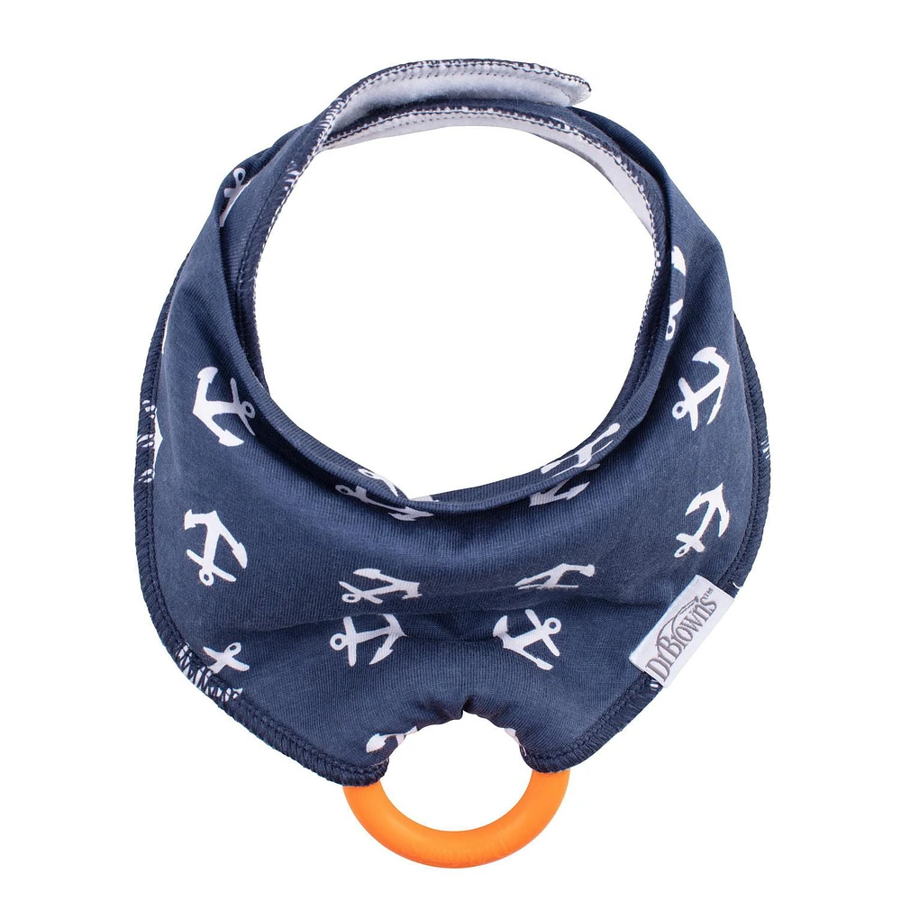 Dr. Brown's Bandana Bibs 2 Packs Blue Whale And Anchor