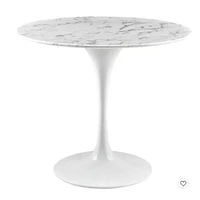 Ven Faux Marble MDF Veneer Table, Round dining table, For Living Room, Entryway