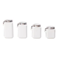 Mainstays White Ceramic Canister Set, Canister Set, Ceramic