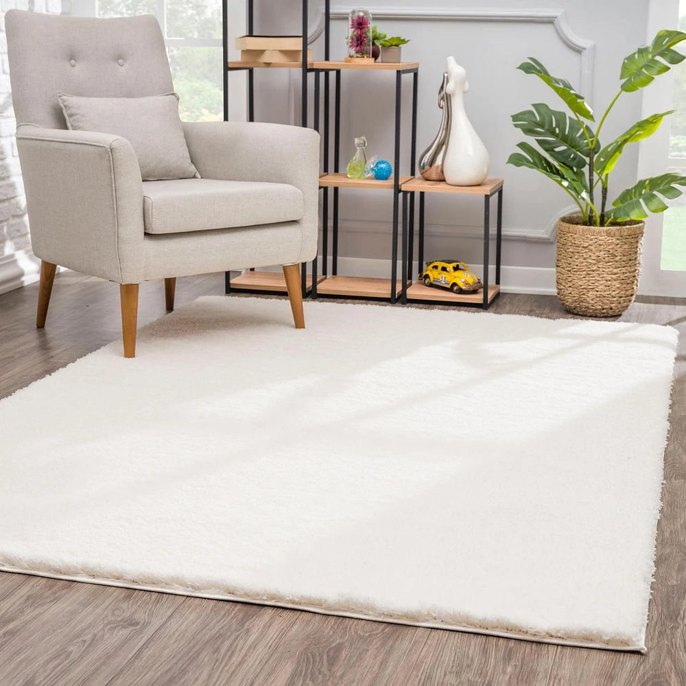 Rug Branch Retro Collection Modern Plain Area Rug