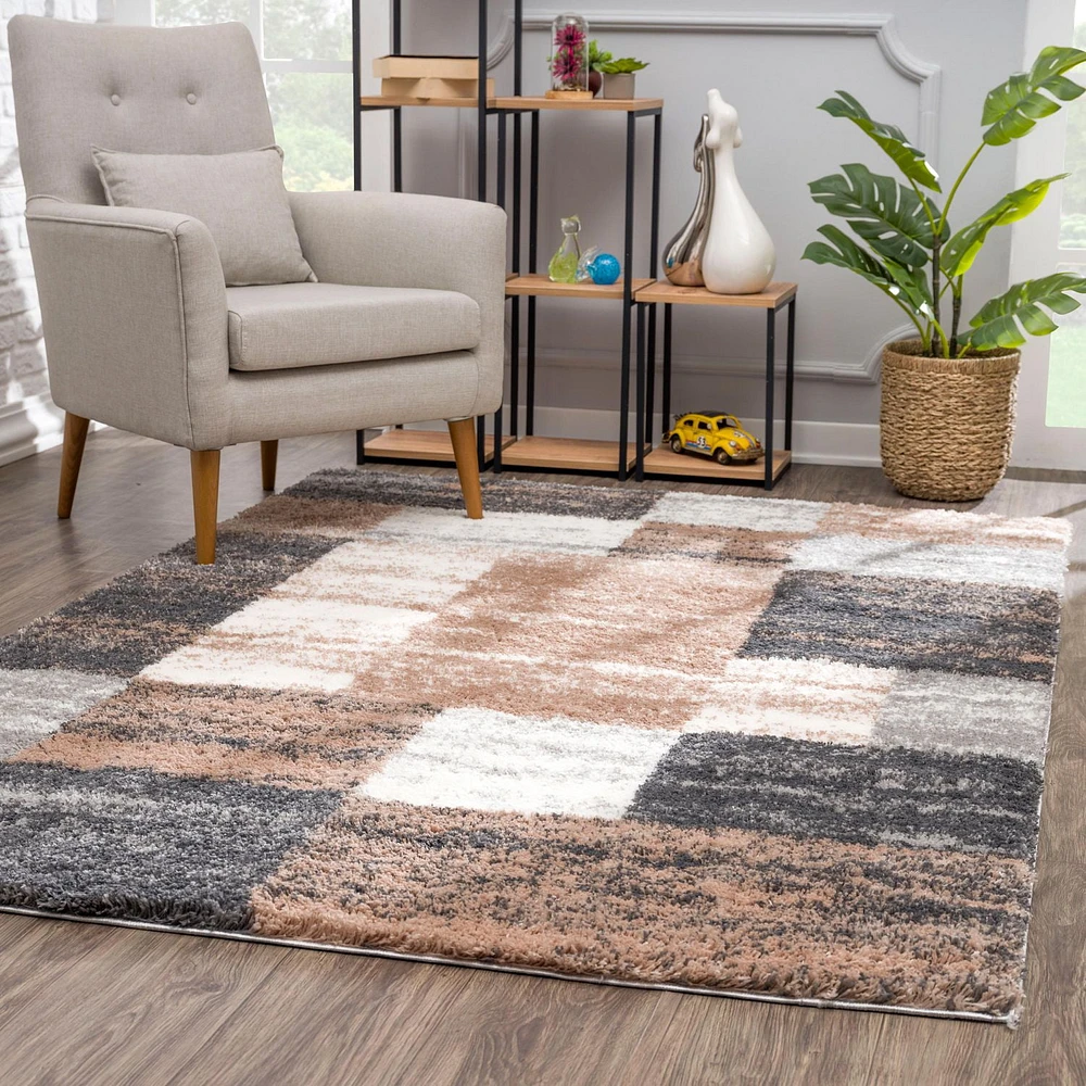 Rug Branch Retro Collection Modern Geometric Area Rug