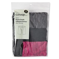 George Men's Boxer Briefs 3-Pack, Sizes S-XL