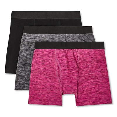 Lot de 3 caleçons boxeurs ajustés George pour hommes Tailles P–TG