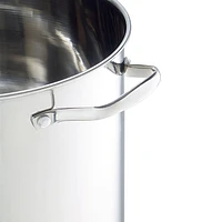 Mainstays Stainless Steel Stock Pot with Glass Lid, 16 qt., induction ready