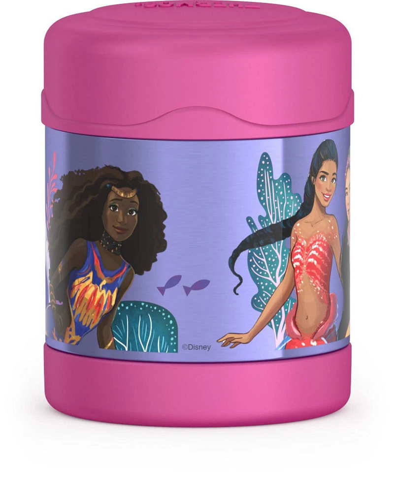 Thermos Funtainer Vacuum Insulated 10 Oz Food Jar, Little Mermaid, 10 Oz, Pink