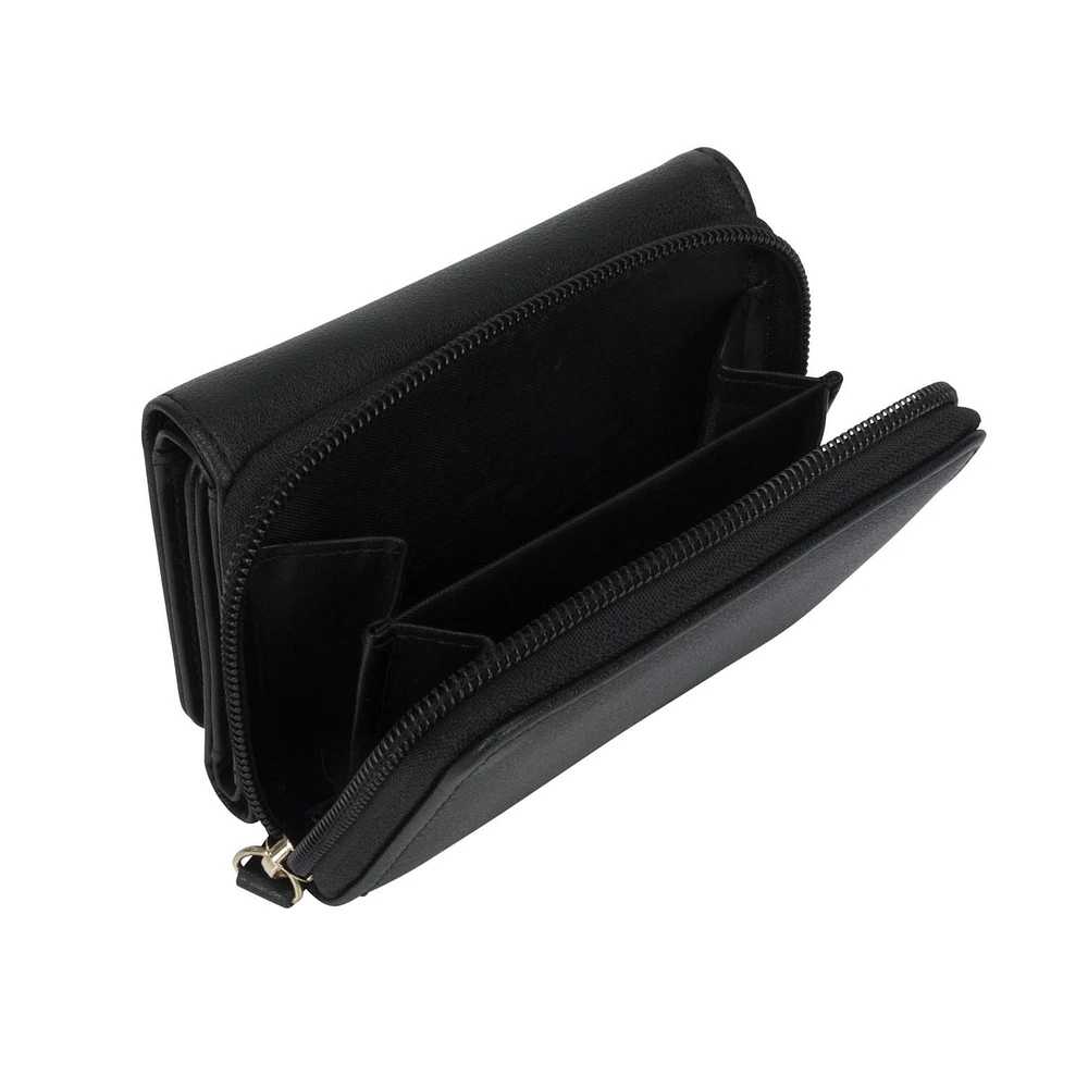 Wilma Ladies Back Zip Around Trifold Wallet, Cool and trendy