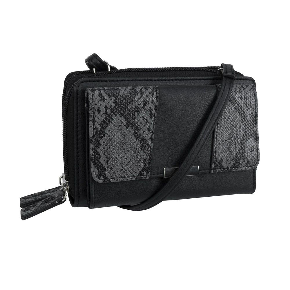 Katie Ladies Double Zip Around String Wallet, Modern and fun