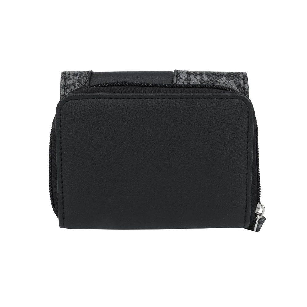 Kaite Back Zip Around Trifold Wallet