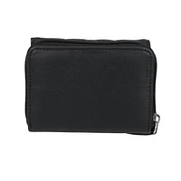 Campbell Town Ladies Back Zip Around Trifold  Wallet, Wallet with zipper