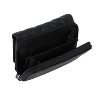 Campbell Town Ladies Back Zip Around Trifold  Wallet, Wallet with zipper