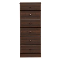 Prepac Astrid Espresso 6-Drawer Tall Chest             