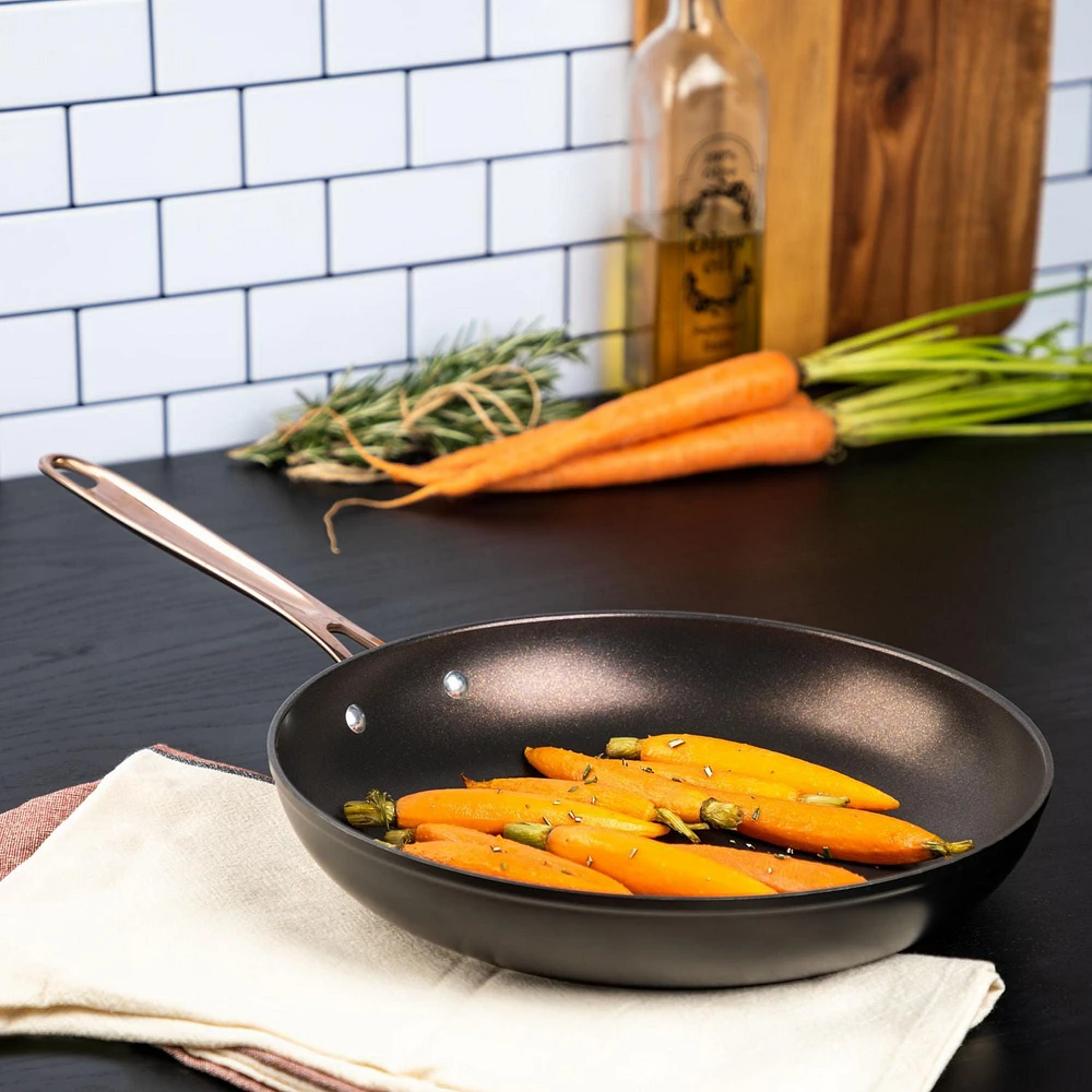 Thyme & Table 12" Nonstick Fry Pan, Rose Gold