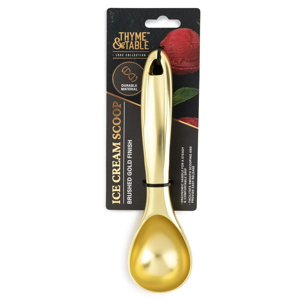 Thyme & Table Ice Cream Scoop, Gold