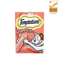 Temptations Creamy Puree Salmon Lickable Adult Cat Treats, 4x12g