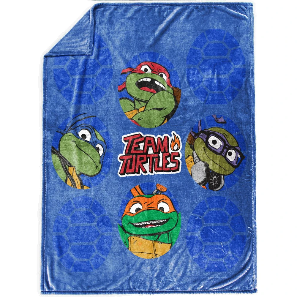 Teenage Mutant Ninja Turtles Kids' Silk Touch Fleece Throw, 100% Polyester, 46" x 60"