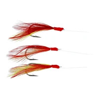 Eagle Claw QL970RY-8 Laser Mackerel Feather Bait Rig, Red/Yellow, Laser Mackerel Feather Bait Ri