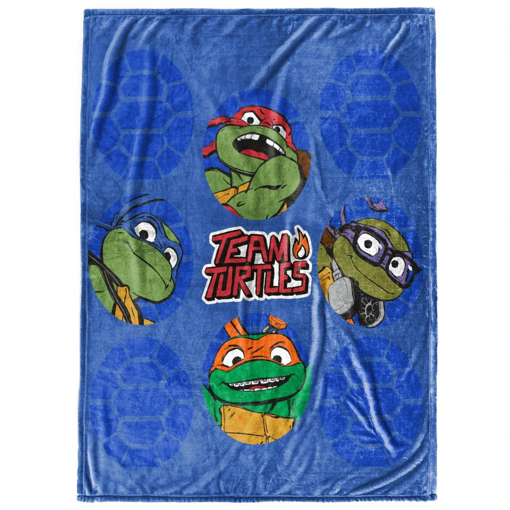 Teenage Mutant Ninja Turtles Kids' Silk Touch Fleece Throw, 100% Polyester, 46" x 60"