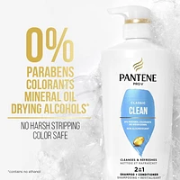 Shampooing et revitalisant 2 en 1 PANTENE PRO-V Classic Clean 17,9 oz/530 mL