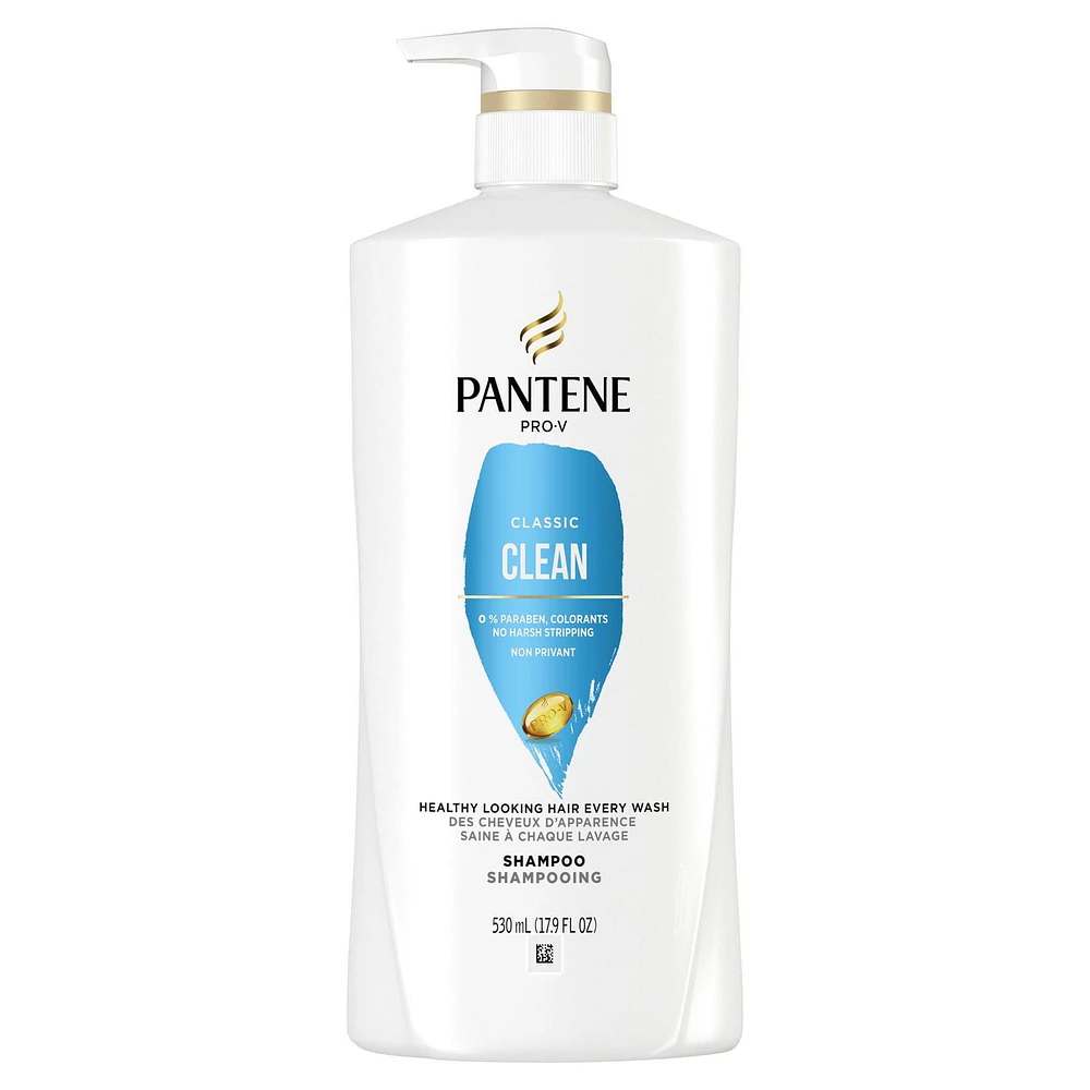 PANTENE PRO-V Classic Clean Shampoo, 17.9oz/530mL