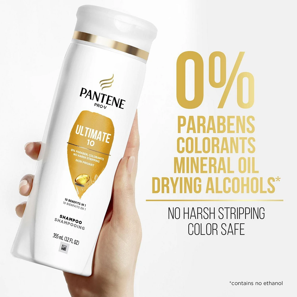 PANTENE PRO-V Ultimate 10 Shampoo, 12oz/355mL