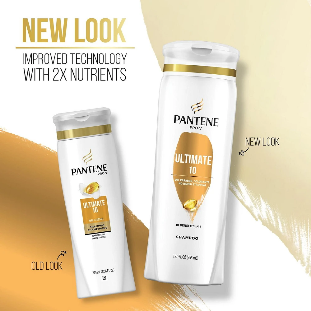 PANTENE PRO-V Ultimate 10 Shampoo, 12oz/355mL