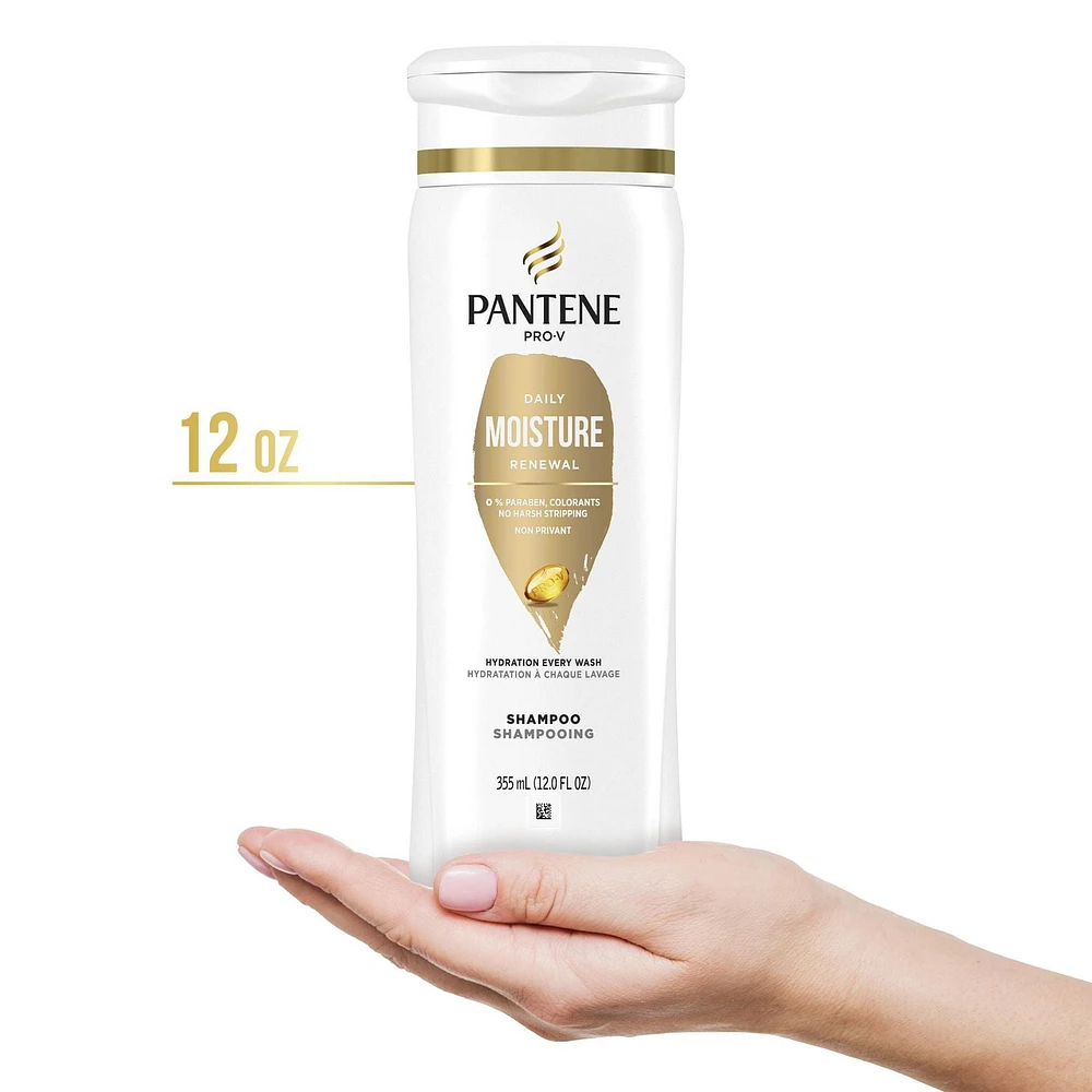 PANTENE PRO-V Daily Moisture Renewal Dual Pack Shampoo + Conditioner, 12 fl oz/355 mL + 10.4 fl oz/308 mL