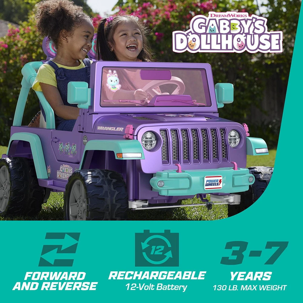 Power Wheels Gabby's Dollhouse Jeep Wrangler