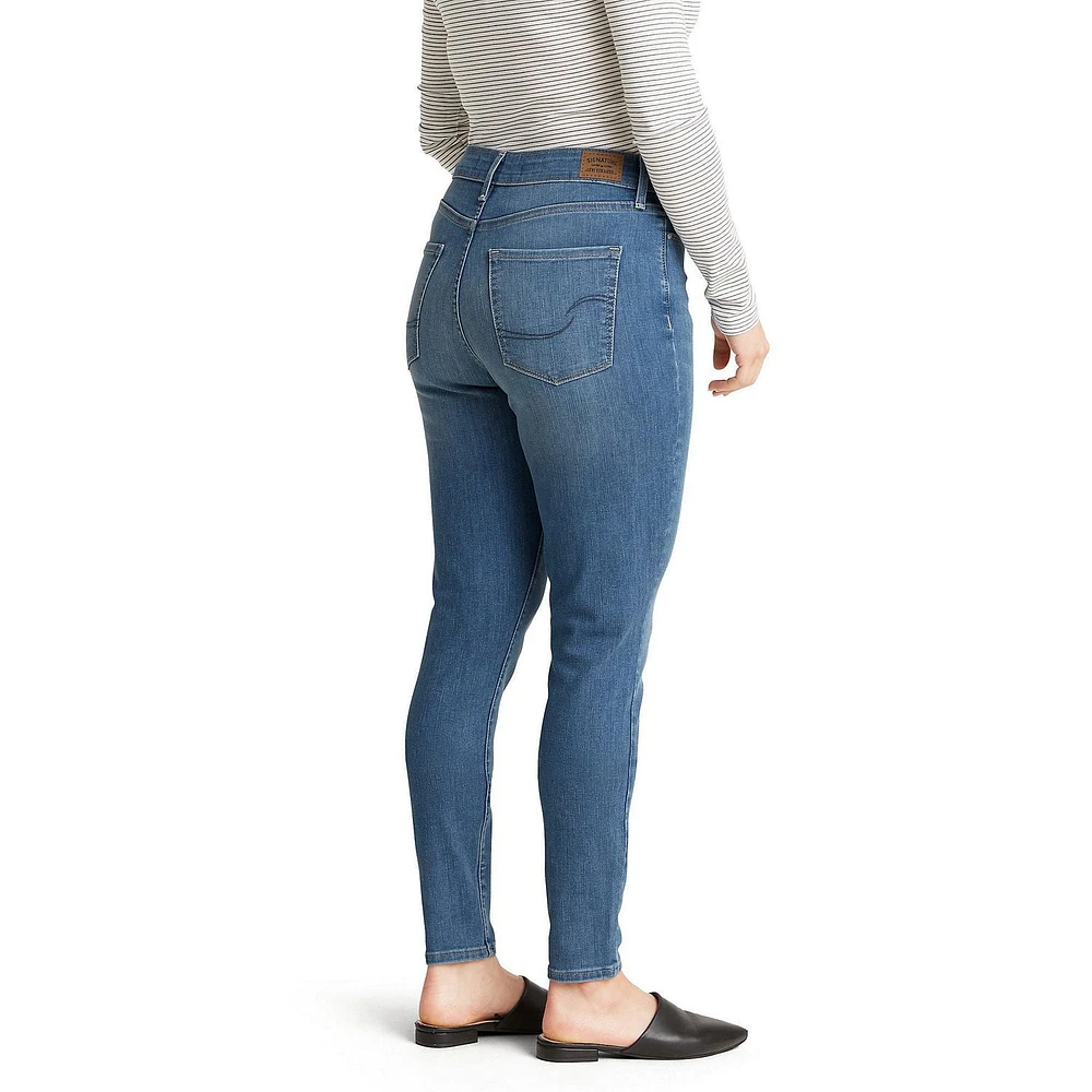 Signature by Levi Strauss & Co.MC Jean super filiforme taille haute moulant Simplement Extensible pour femme