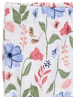 Carter's Child of Mine Baby Girl's Blue Floral 2-Pack Pants