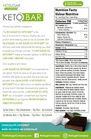 No Sugar Keto Bar Noix de coco au chocolat