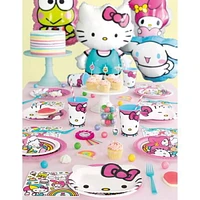 Hello Kitty & Friends Shaped Plates, 8ct, Disposable plates measure 9"