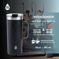 TAL Stainless Steel Mountaineer Coffee Mug 20 fl oz, Pink, Coffee Mug