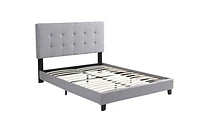 Dorian Full Platform Bed, Silver