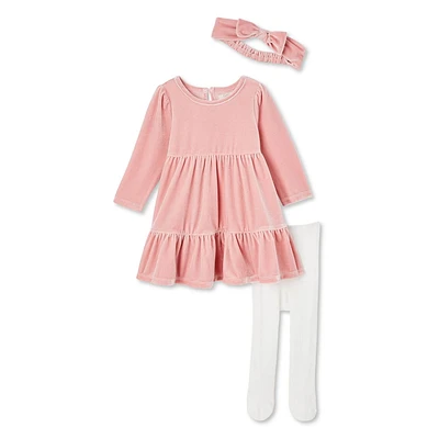 Ensemble 3 pièces avec robe George pour bébés filles