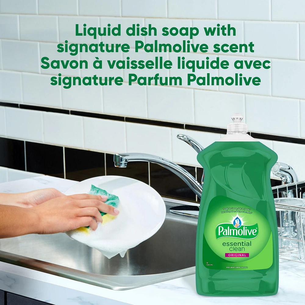 Palmolive Essential Clean Liquid Dish Soap, Original Scent - 473 mL, Palmolive Essential Clean