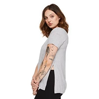 T-shirt d’allaitement fendu sur les côtés Paisley Sky Maternité