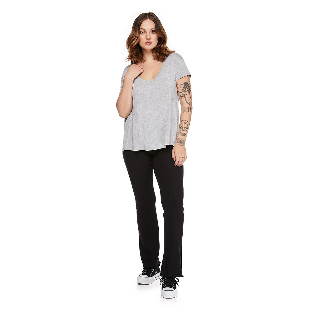 T-shirt d’allaitement fendu sur les côtés Paisley Sky Maternité