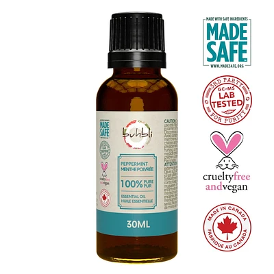 Buhbli Brands - 100% Pure Peppermint Essential Oil, 30ml, All Natural and Pure